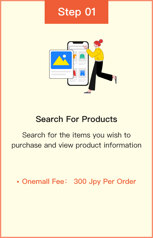 Search for the items you wish to purchase and view product information